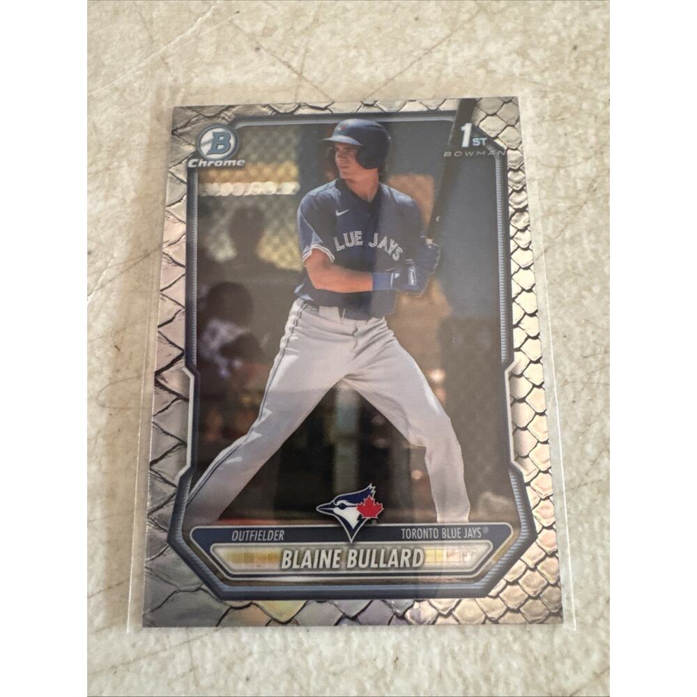 2026 Bowman Chrome 1st Bowman Blaine Bullard #BCP-18 Steel Metal Blue Jays